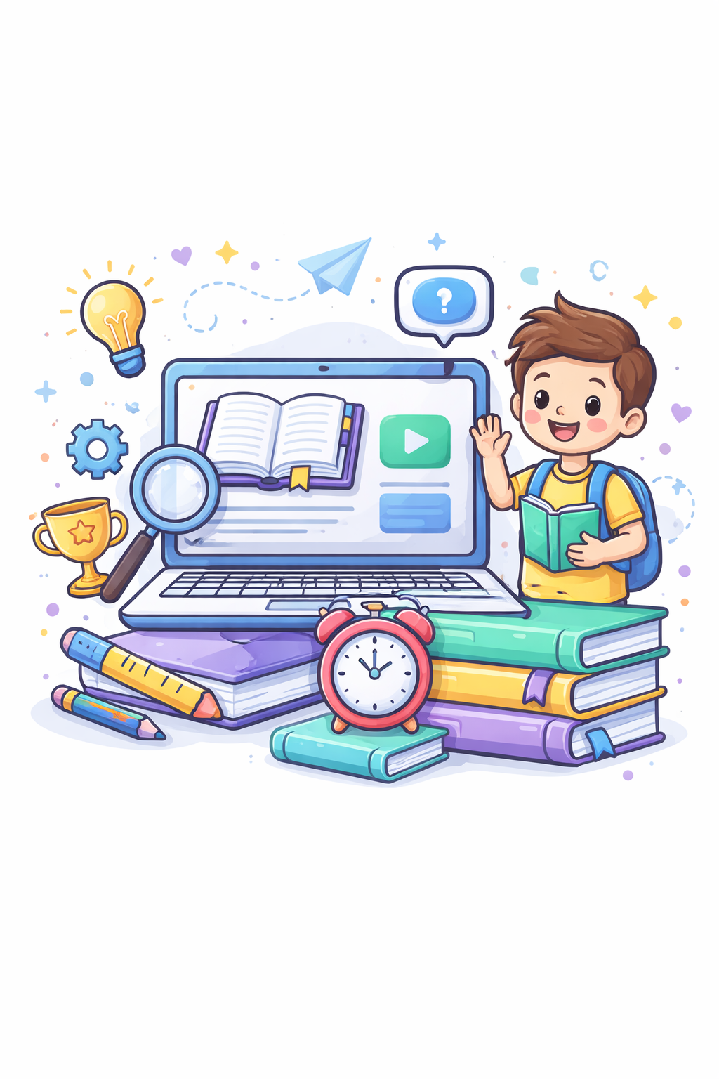 Lesson Plan Study Material Illustration